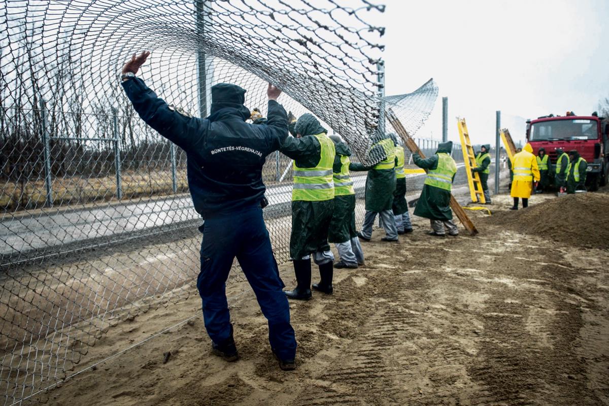 An der Grenze zu Serbien wird ein zweiter Zaun errichtet