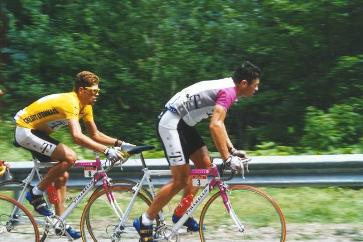 Jan Ullrich (links) bei der Tour de France 1997