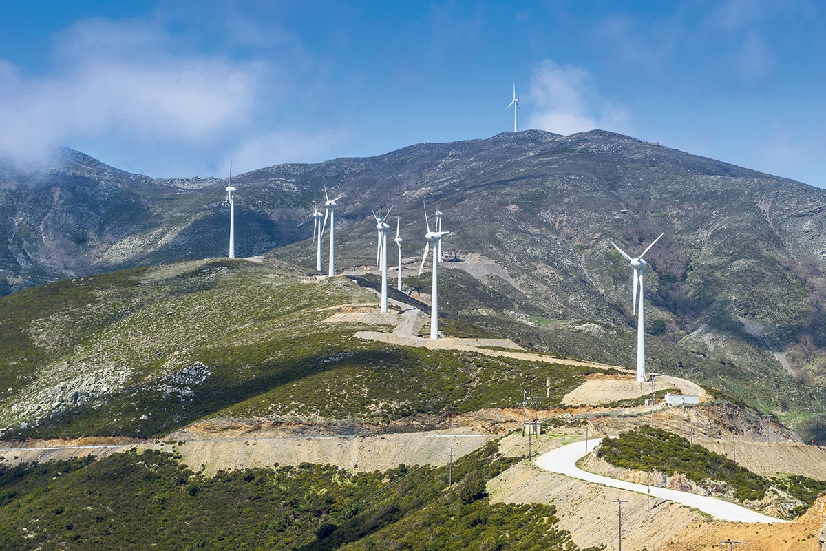 Windpark auf Kreta