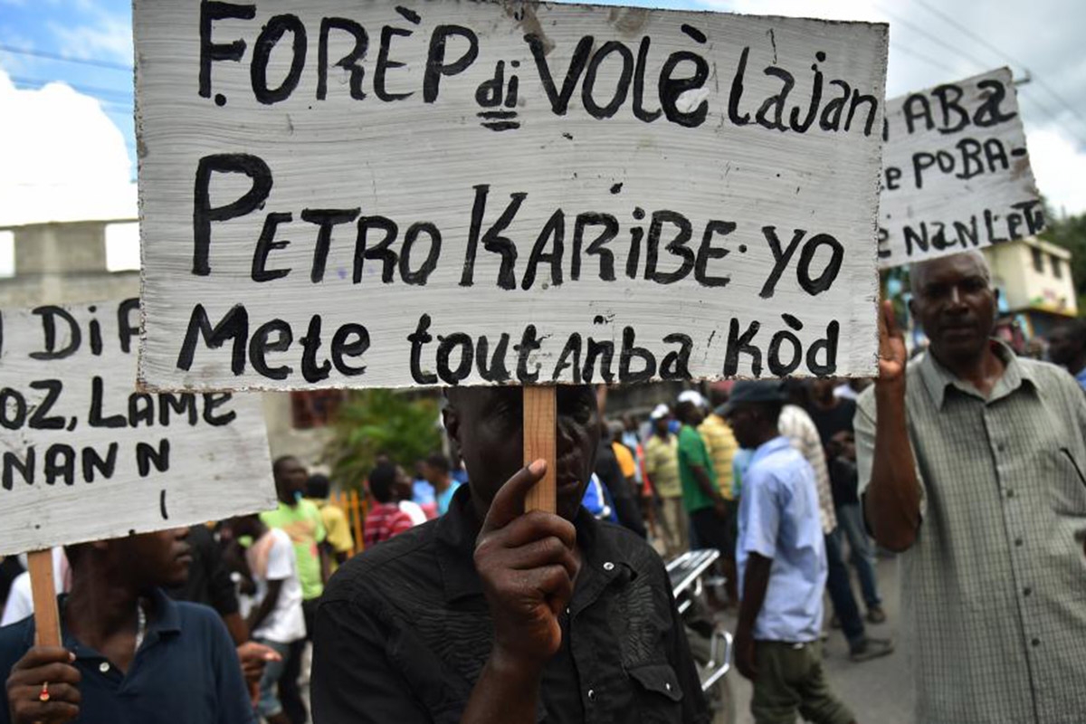Protest PetroCaribe Haiti