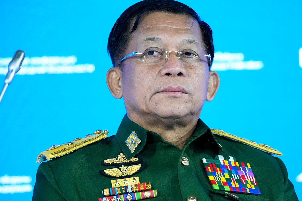 General Min Aung Hlaing auf der internationalen Sicherheitskonferenz in Moskau
