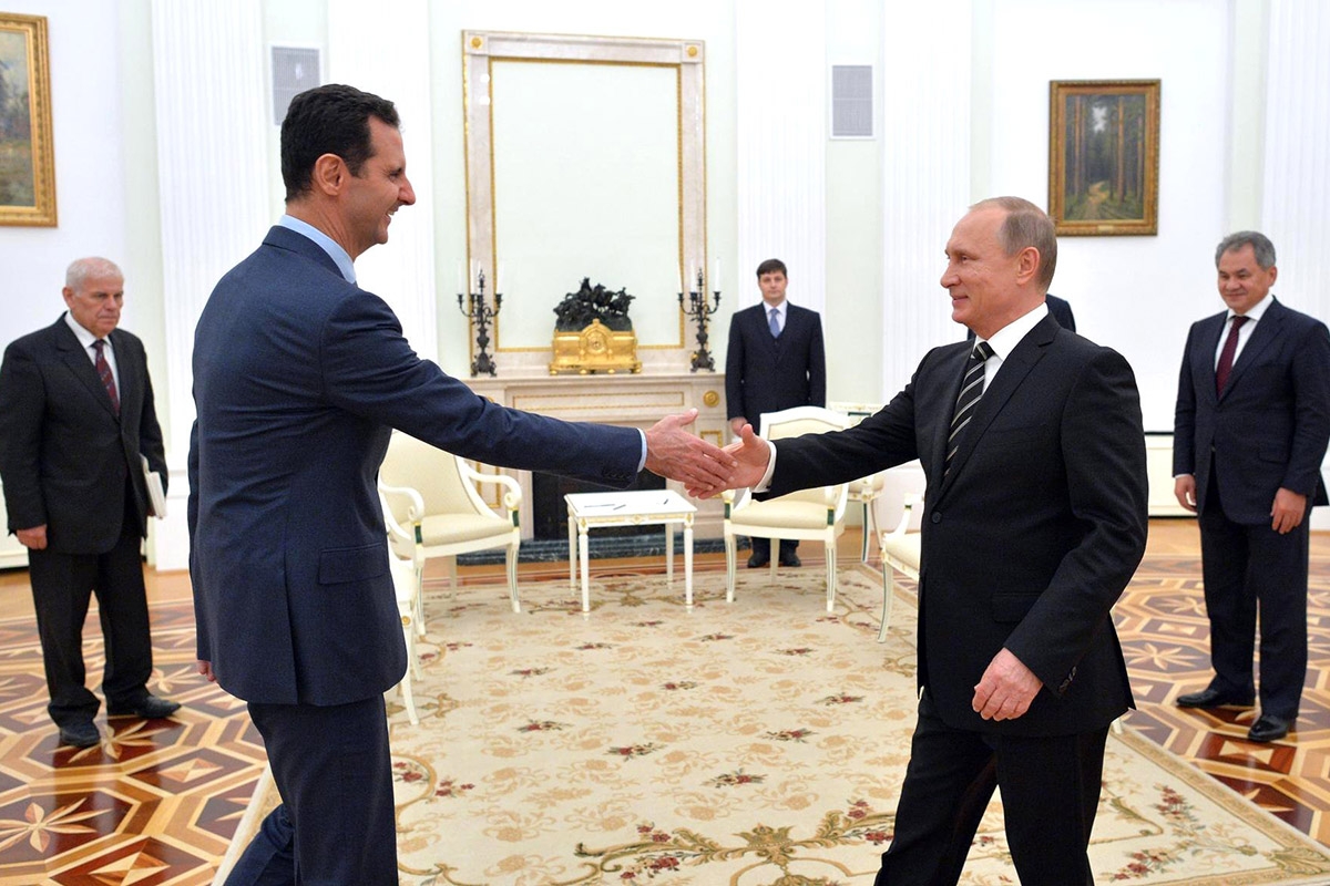Bashar al-Assad und Wladimir Putin in Moskau