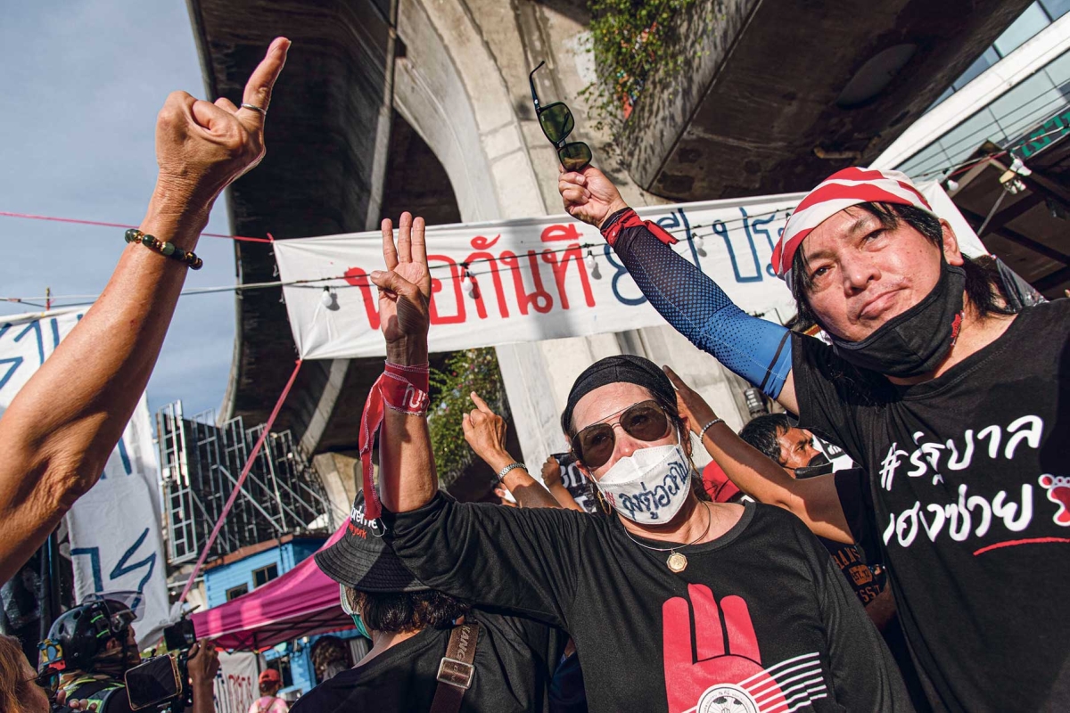 Proteste gegen die Regierung in Thailand