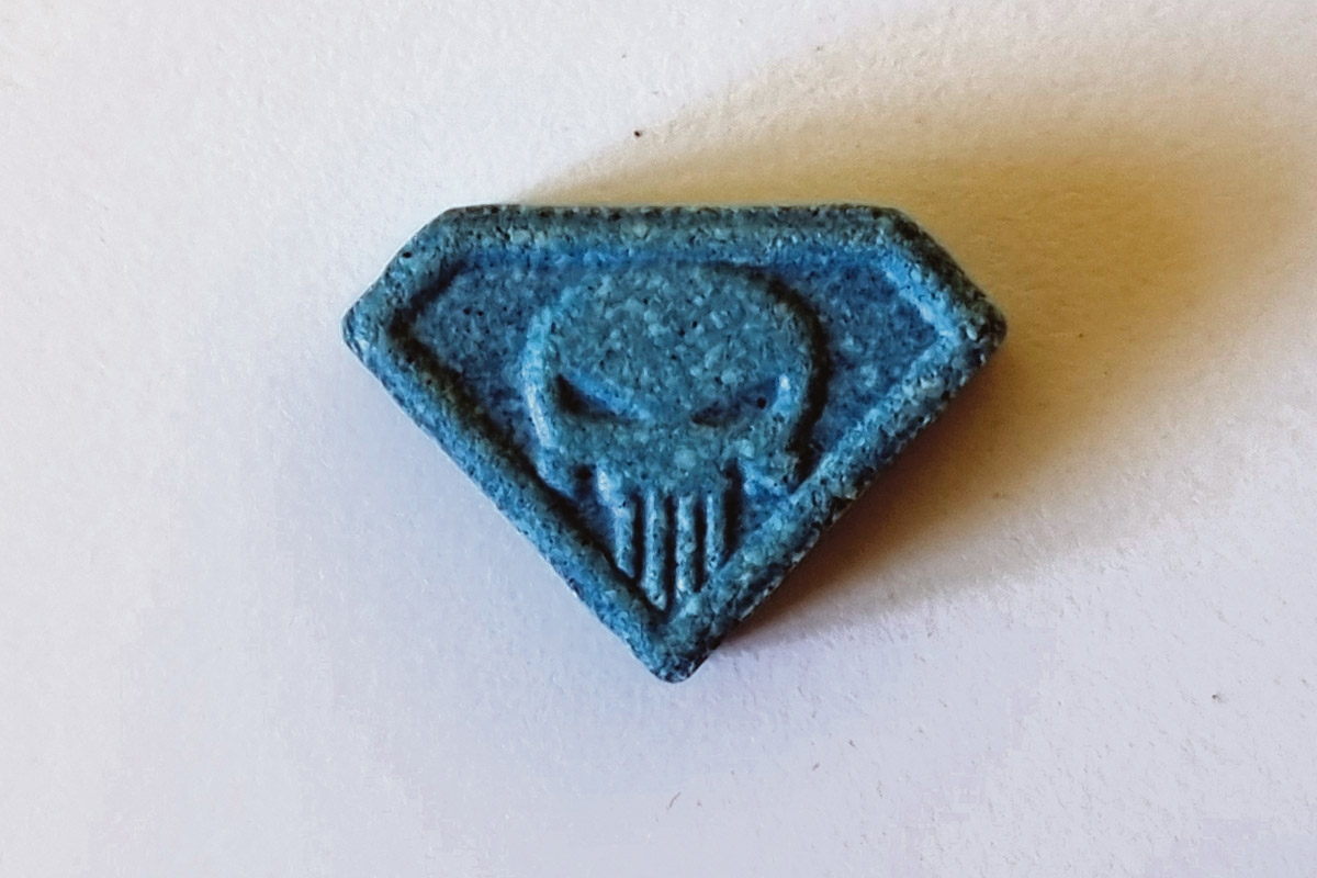 Die Blue-Punisher-Pille weist einen weit höheren Wirkstoffgehalt auf als übliche Varianten von Ecstasy