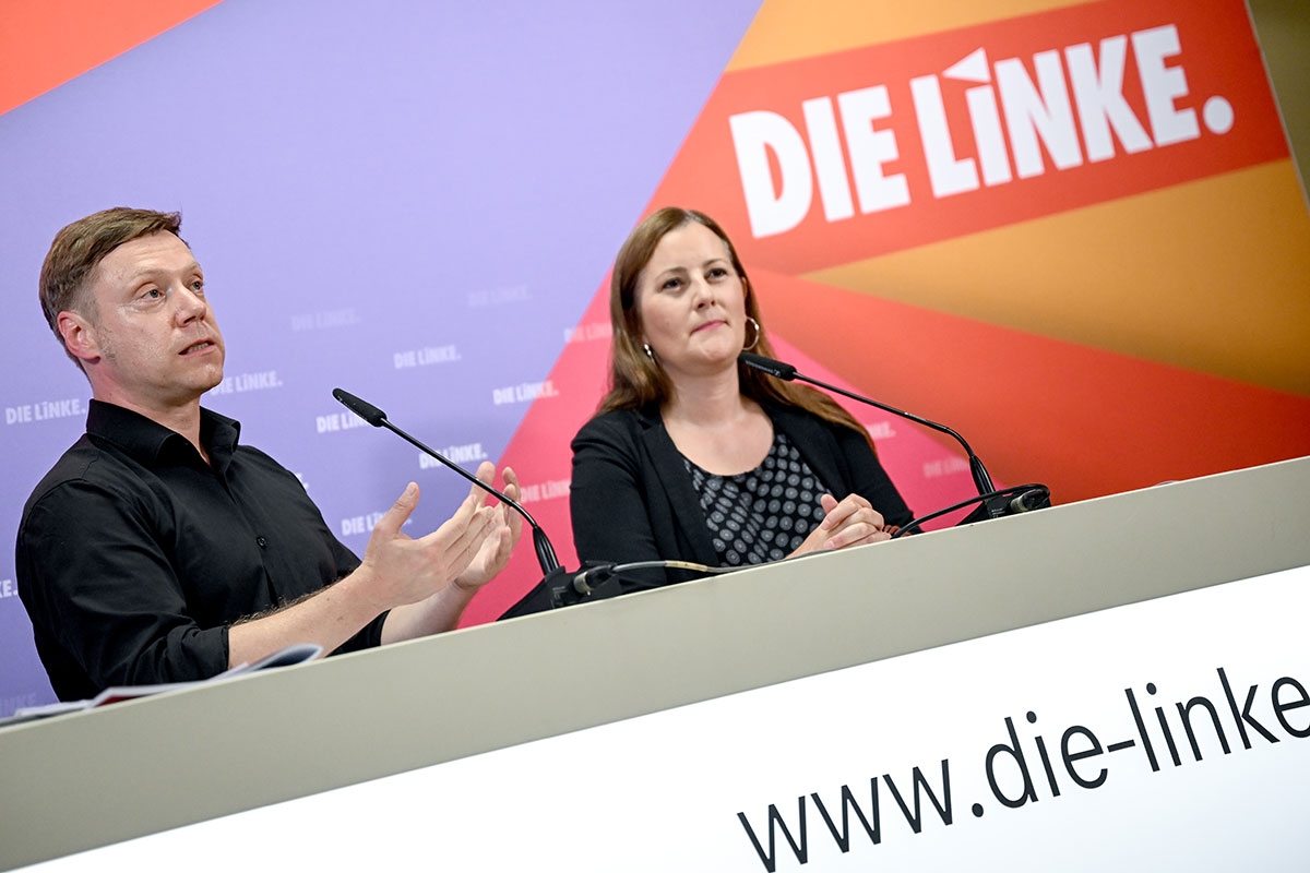 Martin Schirdewan und Janine Wissler, die beiden Bundesvorsitzenden der Partei »Die Linke«