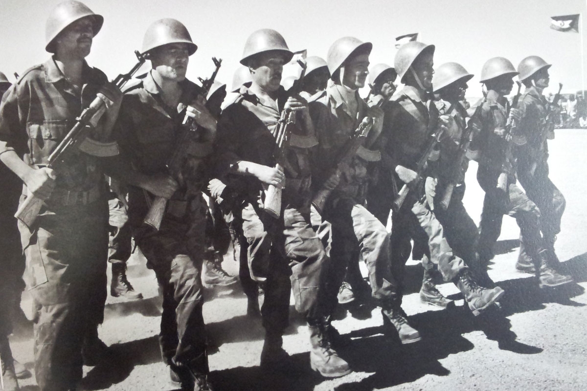 Militärparade der Frente Polisario, 1980