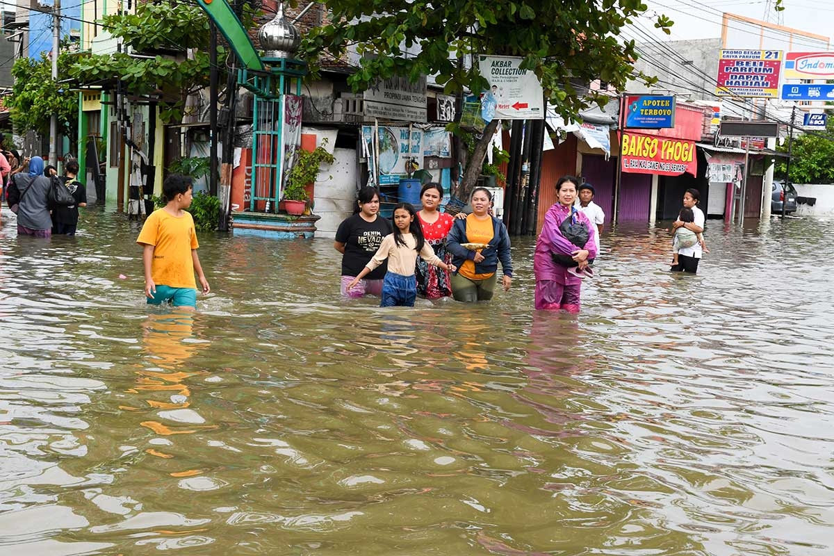 Überschwemmungen in Java (Indonesien), 15. März