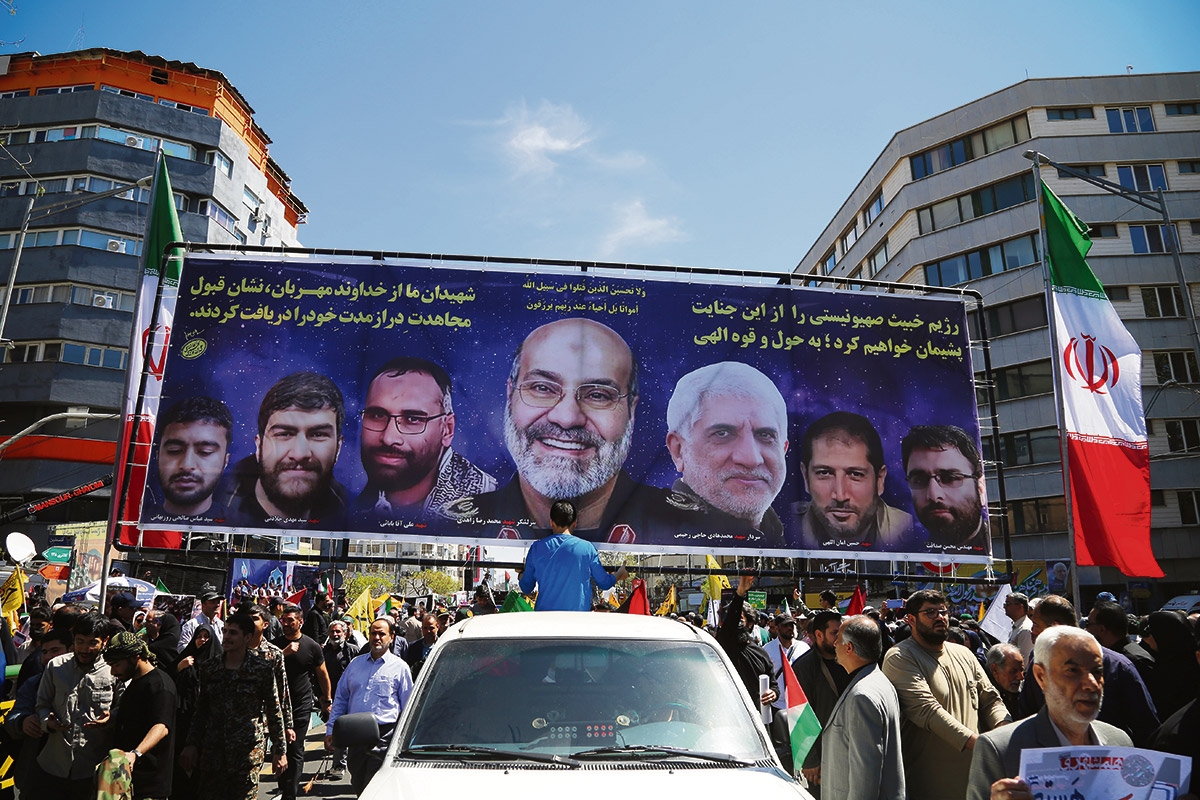Wenn die Mullahs Trauer tragen. Beerdigungszeremonie für die getöteten Revolutionsgardisten in Teheran am al-Quds-Tag, 5. April