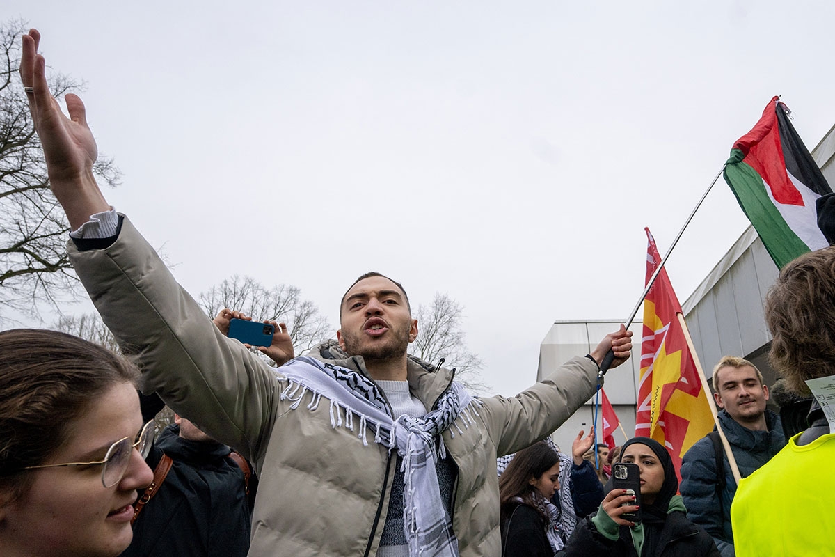 Freie Berufswahl bedroht? Anti-Israel-Kundgebung an der FU Berlin, 8. Februar