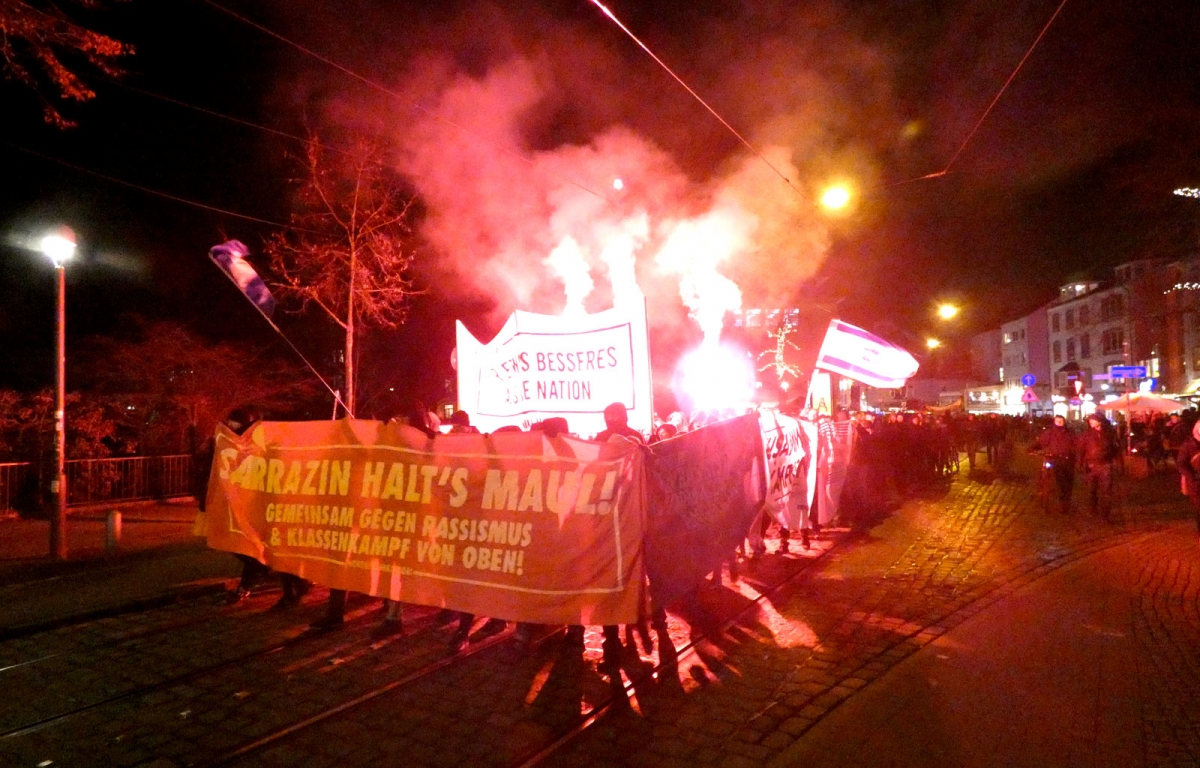 Demo in Bremen gegen Thilo Sarrazin