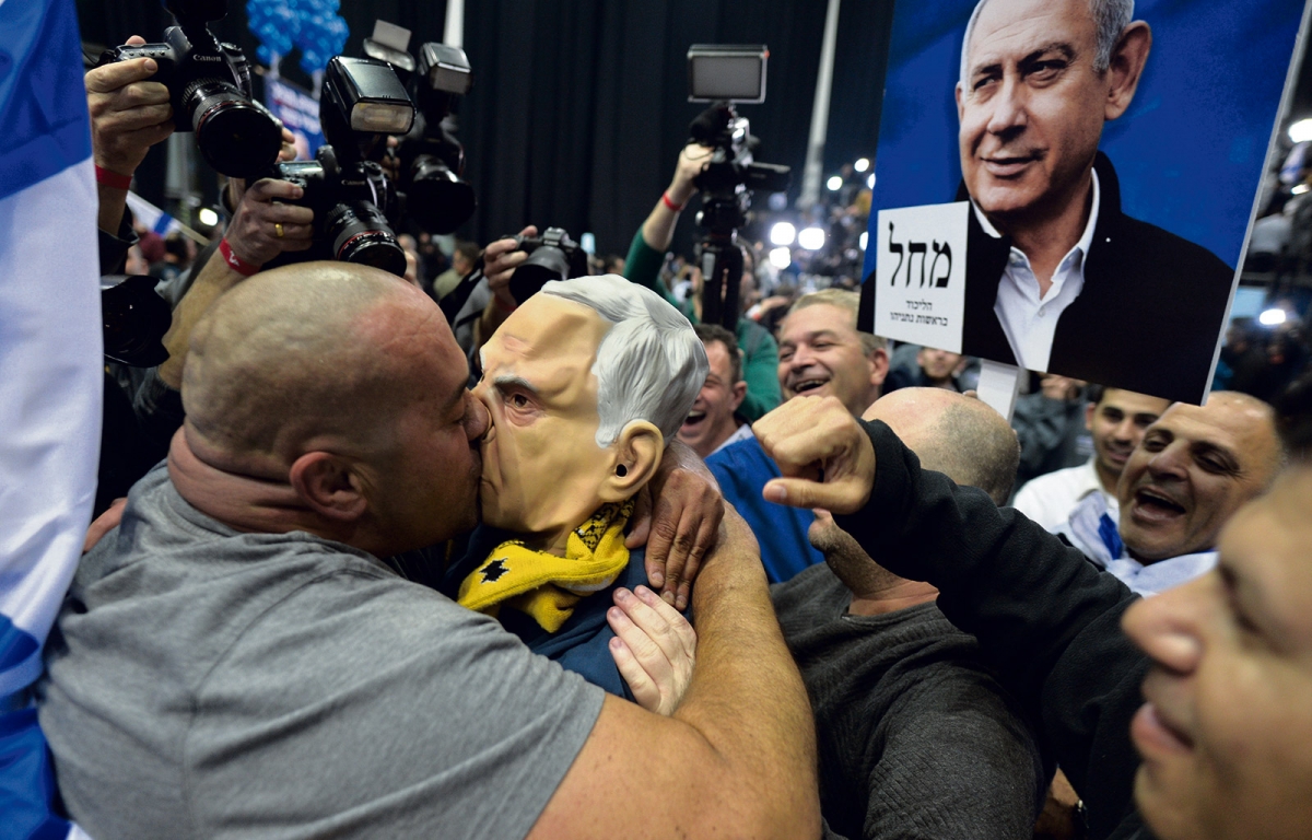 Anhänger des Likud feierten am 2. März den Wahlerfolg ihrer Partei