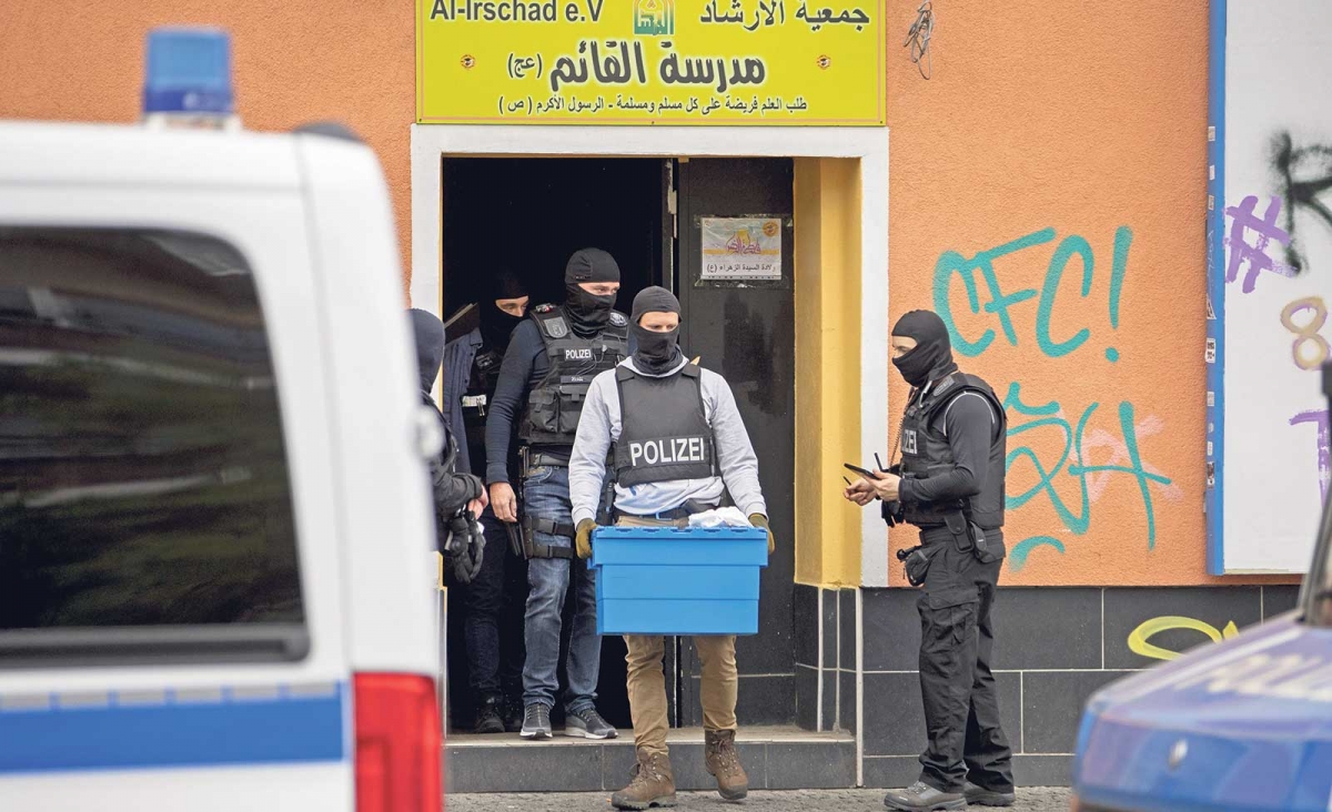 Im Zuge des Betätigungsverbots für die Hizbollah durchsuchte die Polizei auch Räume der al-Irschad-Moschee in Berlin