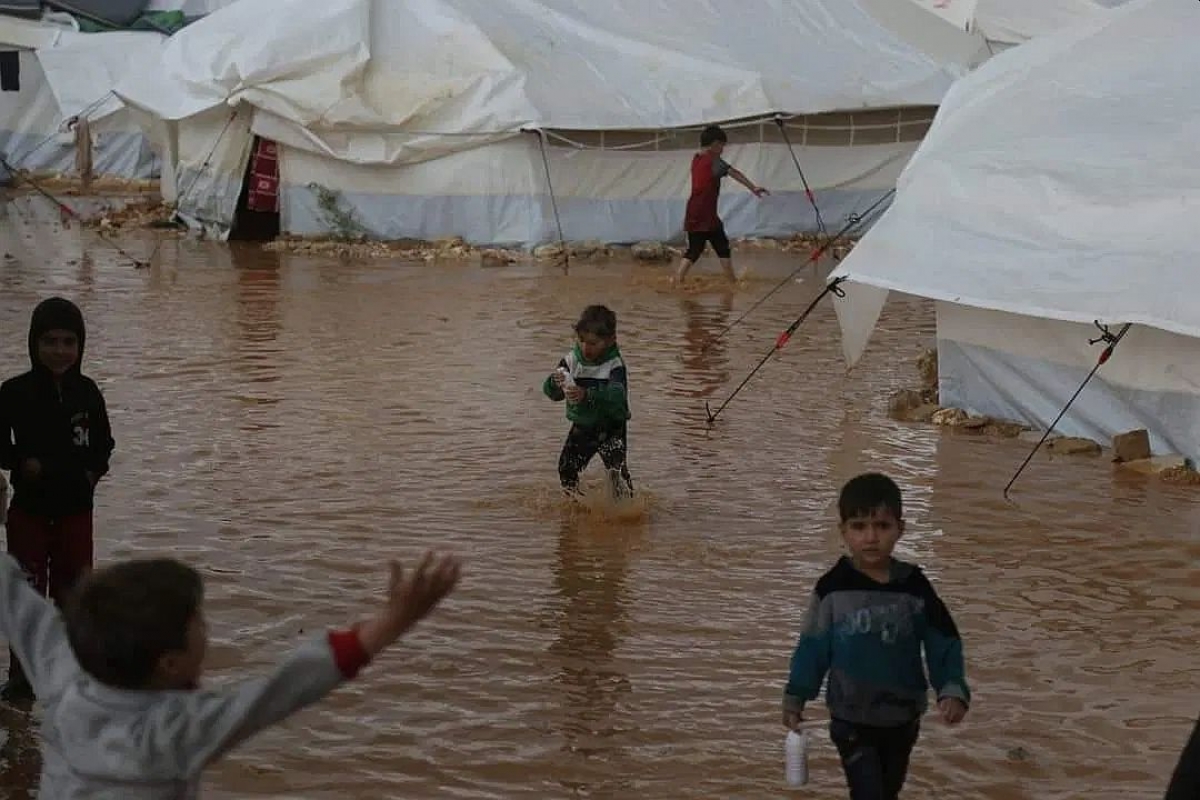 Ein Flüchtlingslager in Idlib