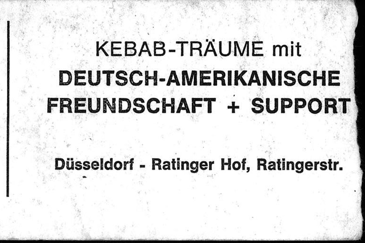 Eintrittskarte zu einem Konzert der Deutsch-Amerikanischen Freundschaft