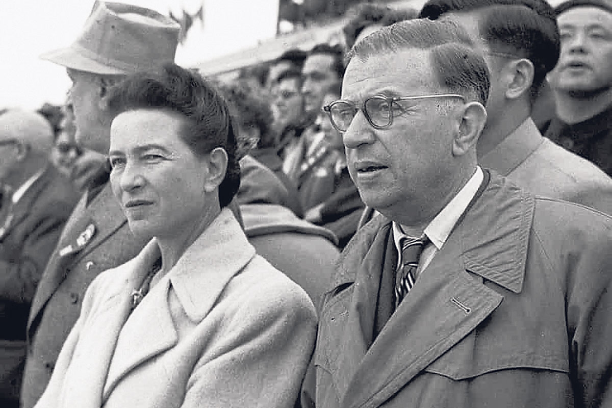 Simone de Beauvoir und Jean-Paul Sartre bei den ­Feierlichkeiten zum sechsjährigen Bestehen des kommunistischen China