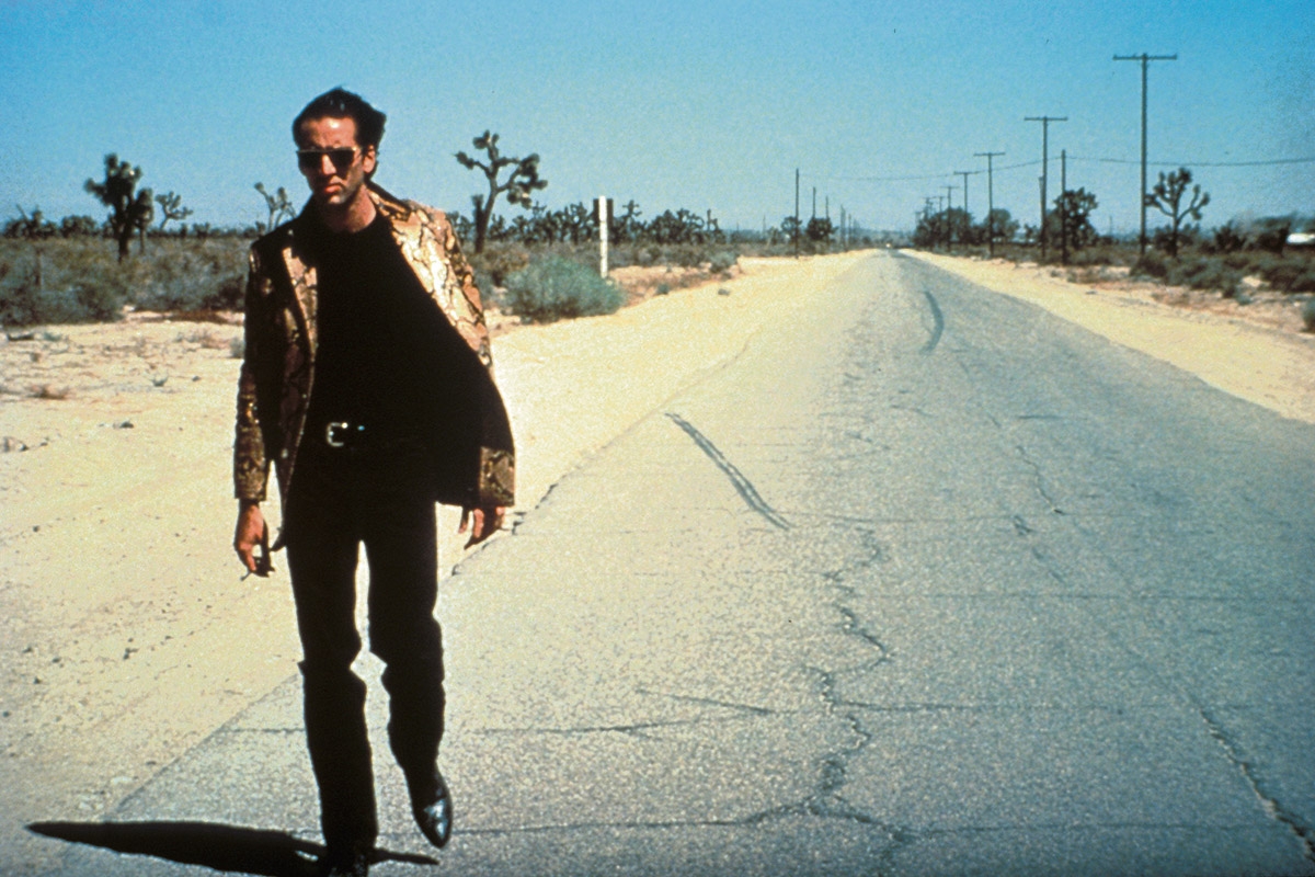 Nicolas Cage in Schlangenleder unterwegs ans Ende der Geschichte, »Wild at Heart«, 1990
