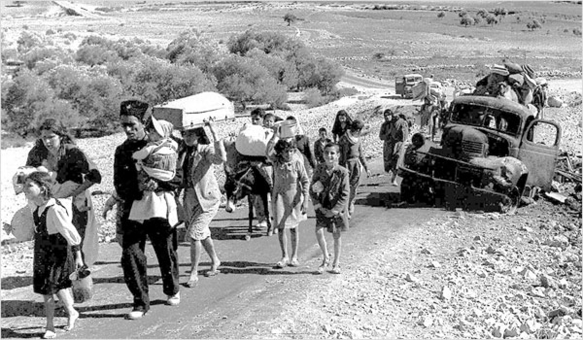 Palästinensische Flüchtlinge aus Galiläa, 1948