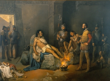 »Die Folterung des Cuauhtémoc« von Leandro Izaguirre