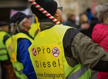 »Diesel-Demonstration«, Stuttgart