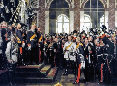 »Die Proklamierung des Deutschen Kaiserreichs« Gemälde