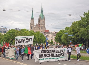 Demo gegen Abschiebung in München