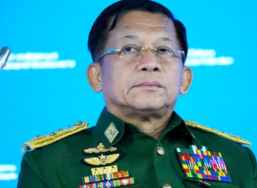General Min Aung Hlaing auf der internationalen Sicherheitskonferenz in Moskau