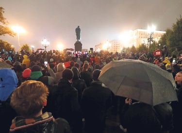 Demonstration in Moskau gegen Betrug bei den Duma-Wahlen