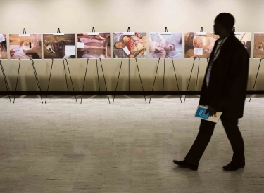 Bilder des Fotografen »Caesar«, ausgestellt in der UN-Zentrale in New York