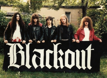 Thrash-Metal-Band Blackout aus Berlin ca. Mitte der Achtziger