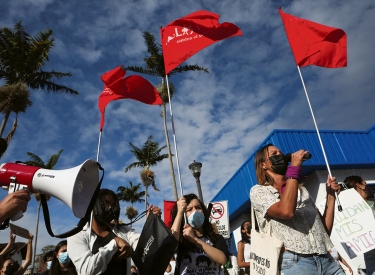 Protest gegen sexuelle Gewalt gegen Frauen in San José, Costa Rica