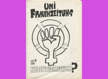 Titelblatt der Uni Frauenzeitung Nebenwiderspruch