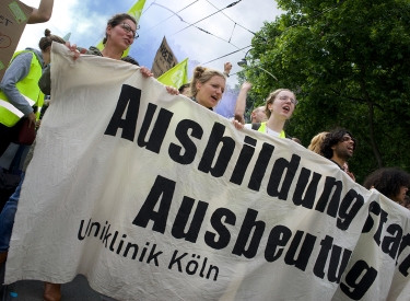 Die zentrale Streikdemonstration am 1. Juni in Köln