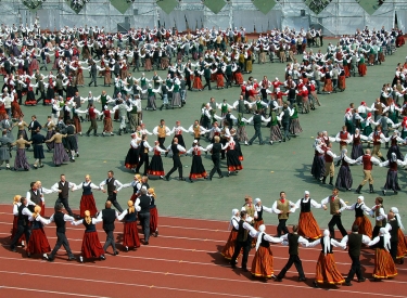 Folkloretanzfestival in Lettland