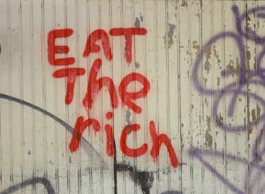 Graffito "Eat the Rich"