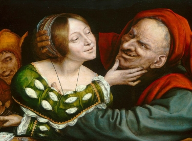 Gemälde »Ill-matched Lovers« von Quentin Matsys, 1525