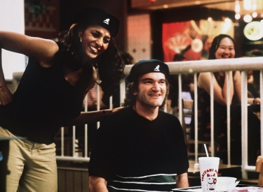 Quentin Tarantino und Pam Grier