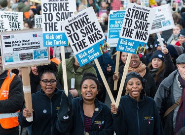 Krankenpflegerinnen Streik UK