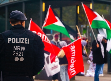  Demonstrierende beim »Tag der palästinensischen Gefangenen« in Köln