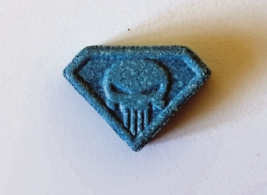 Die Blue-Punisher-Pille weist einen weit höheren Wirkstoffgehalt auf als übliche Varianten von Ecstasy