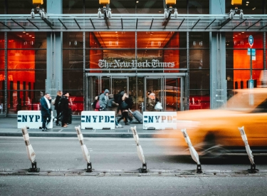 Hauptsitz der einflussreichen US-amerikanischen Tageszeitung »New York Times« in New York City
