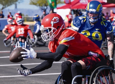 Die Kansas City Chiefs siegten gegen die Los Angeles Rams im Finale der USA Wheelchair Football Championship am 7. Februar