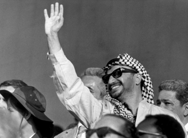 PLO-Führer Yassir Arafat bei den »X. Weltfestspielen der Jugend und Studenten« 1973 in Berlin, Hauptstadt der DDR